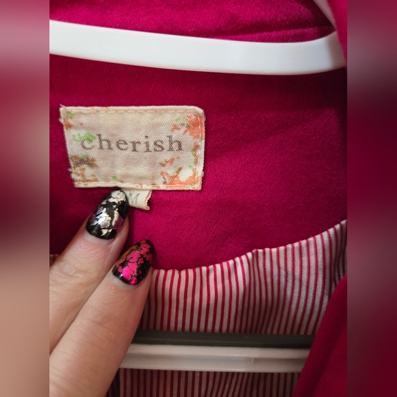 Cherish Women's Vibrant Pink Blazer - Picture 2 of 2